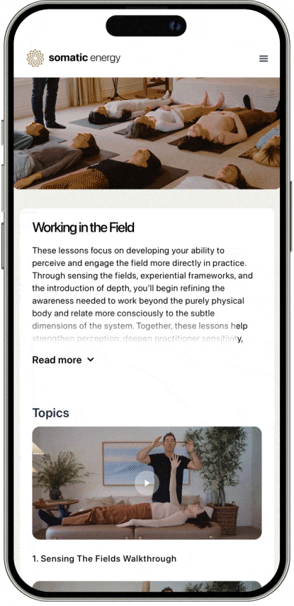 Somatic Energy on iPhone